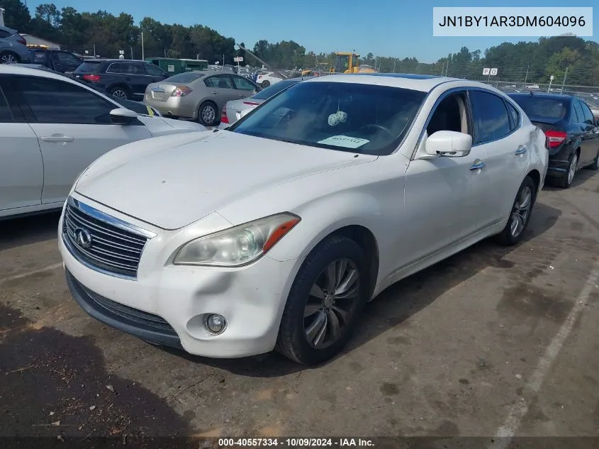 2013 Infiniti M37X VIN: JN1BY1AR3DM604096 Lot: 40557334