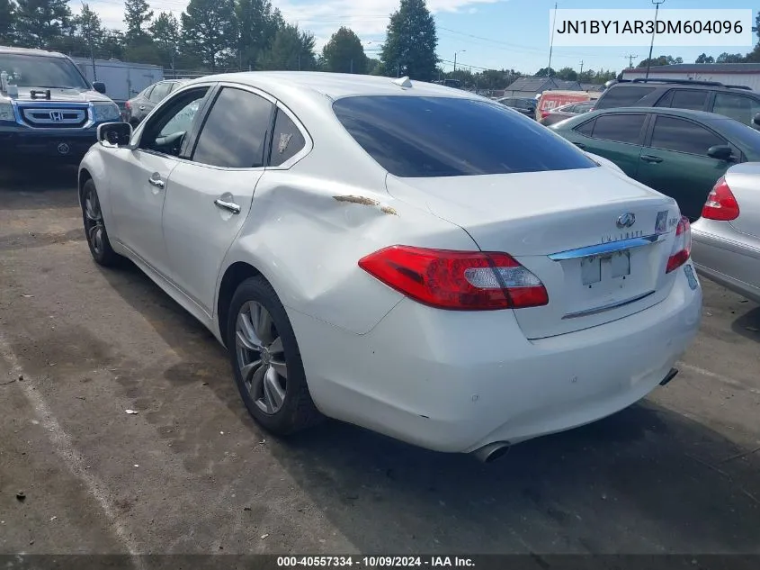 2013 Infiniti M37X VIN: JN1BY1AR3DM604096 Lot: 40557334