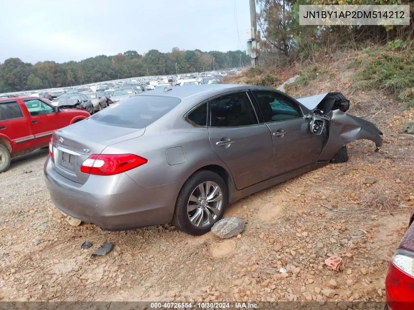 2013 Infiniti M37 VIN: JN1BY1AP2DM514212 Lot: 40726554