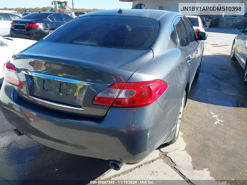 2013 Infiniti M37 VIN: JN1BY1AP0DM510398 Lot: 40887340