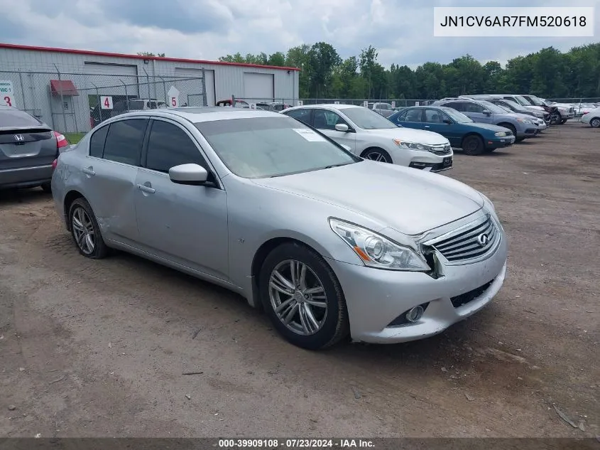 2015 Infiniti Q40 VIN: JN1CV6AR7FM520618 Lot: 40596122