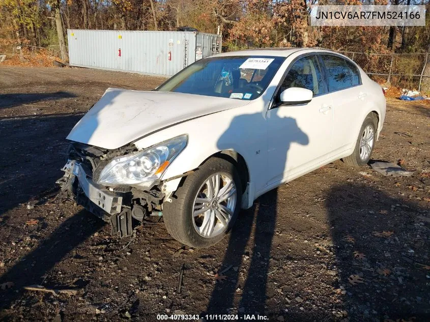 2015 Infiniti Q40 VIN: JN1CV6AR7FM524166 Lot: 40793343