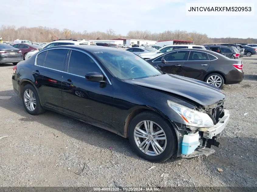 2015 Infiniti Q40 VIN: JN1CV6ARXFM520953 Lot: 40892328