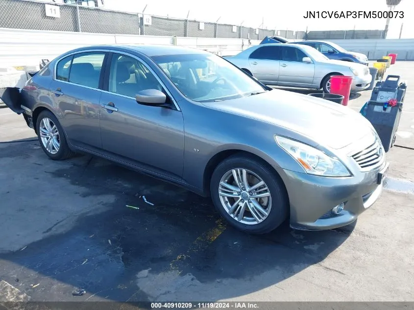 2015 Infiniti Q40 VIN: JN1CV6AP3FM500073 Lot: 40910209