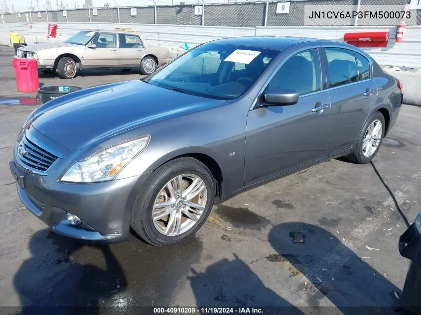 2015 Infiniti Q40 VIN: JN1CV6AP3FM500073 Lot: 40910209