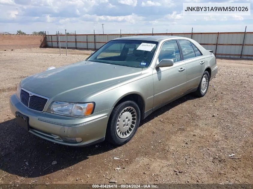 1998 Infiniti Q45 Touring VIN: JNKBY31A9WM501026 Lot: 40426478