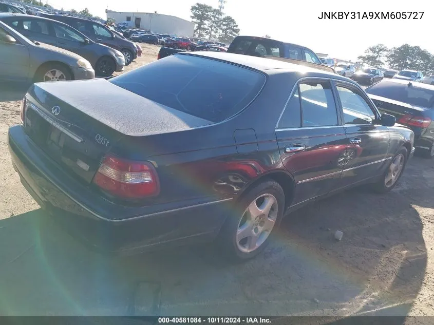 1999 Infiniti Q45 Touring VIN: JNKBY31A9XM605727 Lot: 40581084