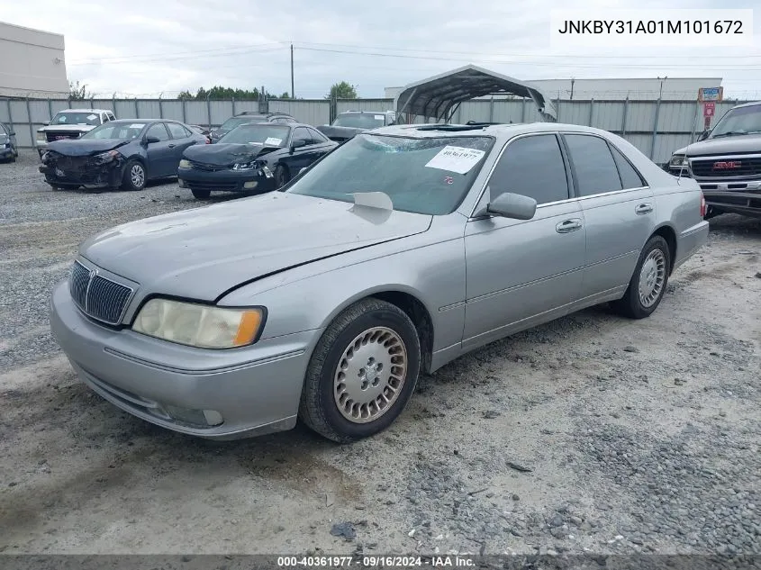 2001 Infiniti Q45 VIN: JNKBY31A01M101672 Lot: 40361977