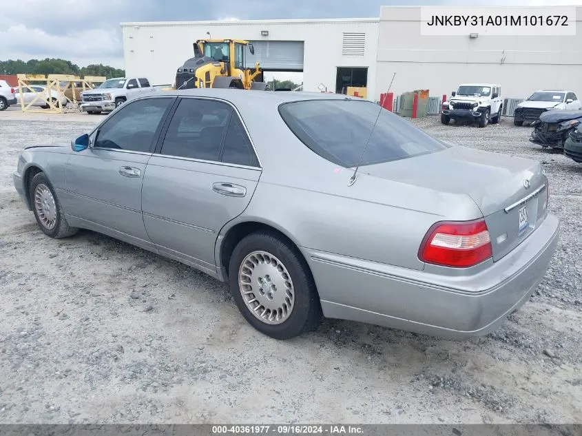 2001 Infiniti Q45 VIN: JNKBY31A01M101672 Lot: 40361977