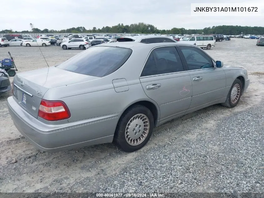 2001 Infiniti Q45 VIN: JNKBY31A01M101672 Lot: 40361977