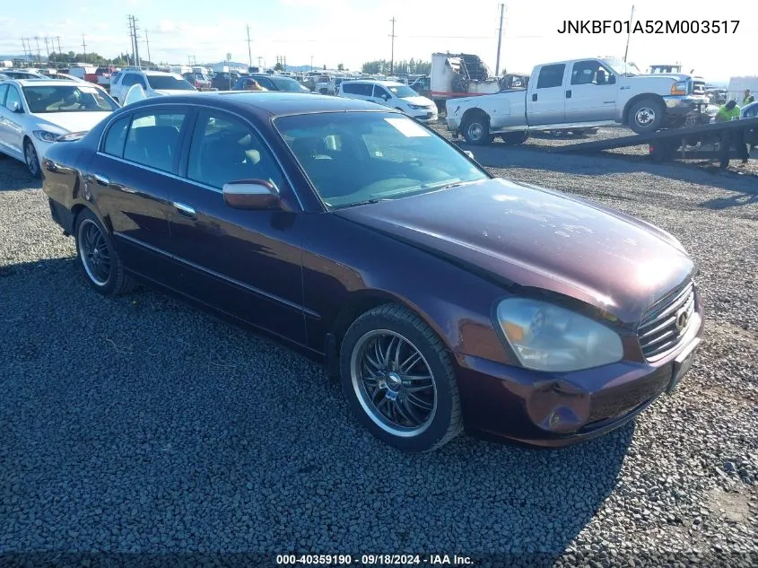 2002 Infiniti Q45 Luxury VIN: JNKBF01A52M003517 Lot: 40359190