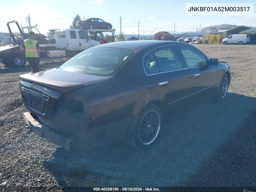 2002 Infiniti Q45 Luxury VIN: JNKBF01A52M003517 Lot: 40359190