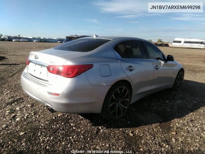 JN1BV7ARXEM699298 2014 Infiniti Q50