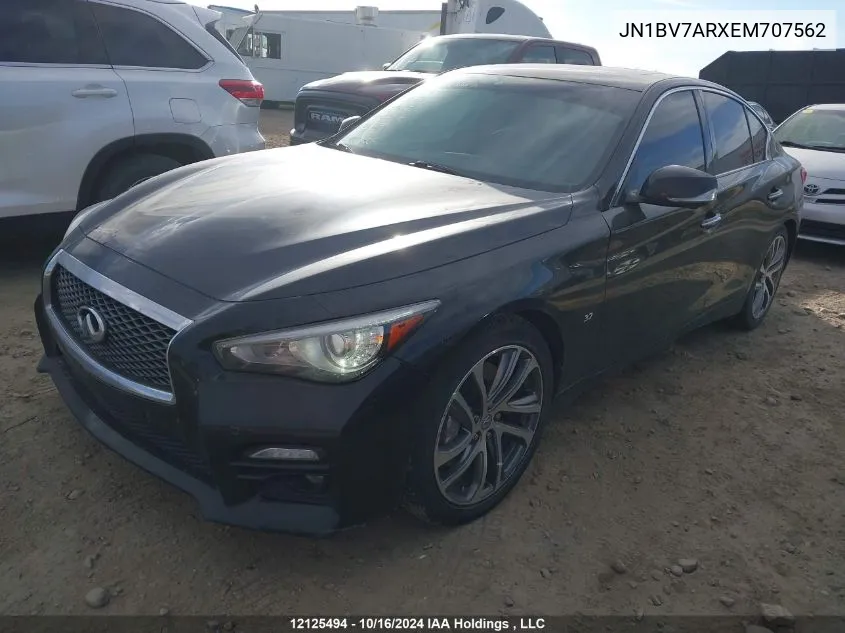 JN1BV7ARXEM707562 2014 Infiniti Q50