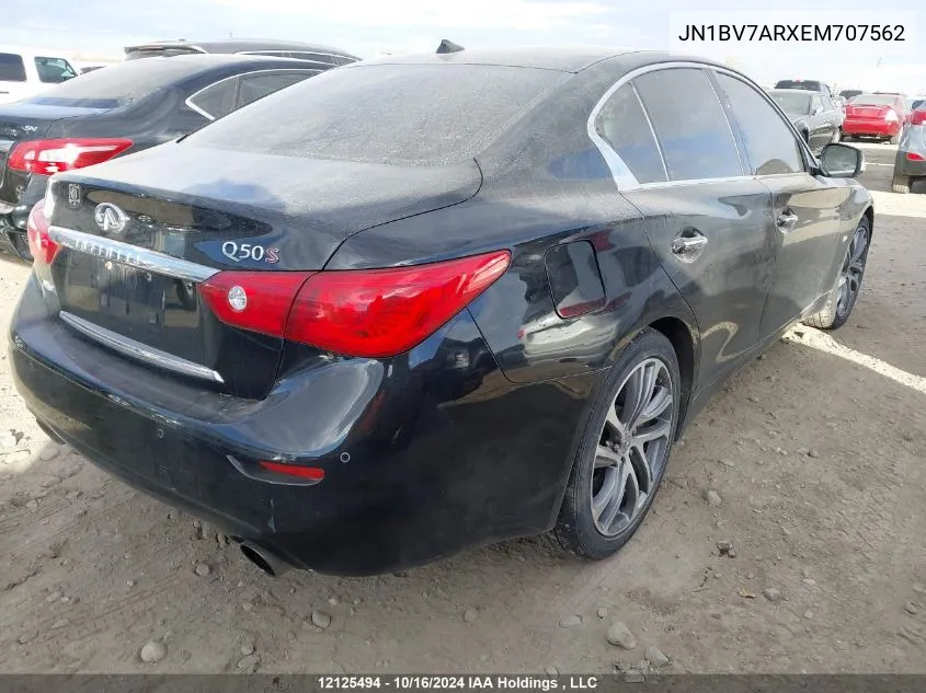 JN1BV7ARXEM707562 2014 Infiniti Q50