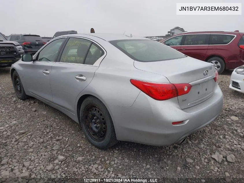 JN1BV7AR3EM680432 2014 Infiniti Q50