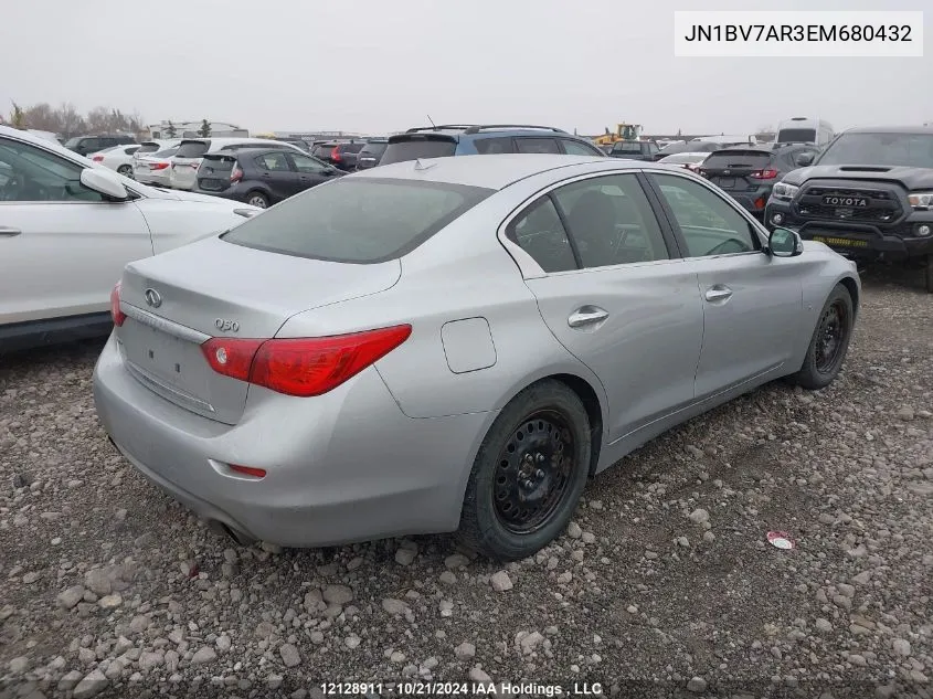 JN1BV7AR3EM680432 2014 Infiniti Q50