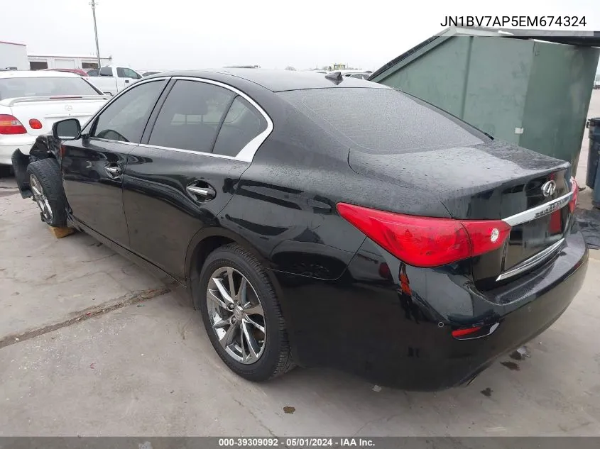 JN1BV7AP5EM674324 2014 Infiniti Q50 Premium