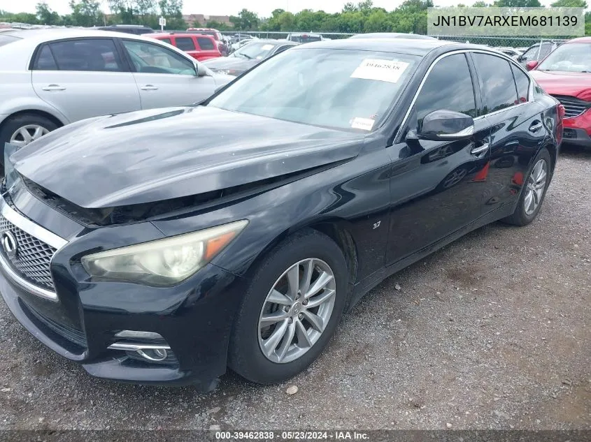 JN1BV7ARXEM681139 2014 Infiniti Q50 Premium