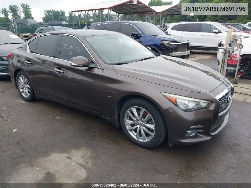 2014 Infiniti Q50 Premium VIN: JN1BV7AR8EM691796 Lot: 39524402