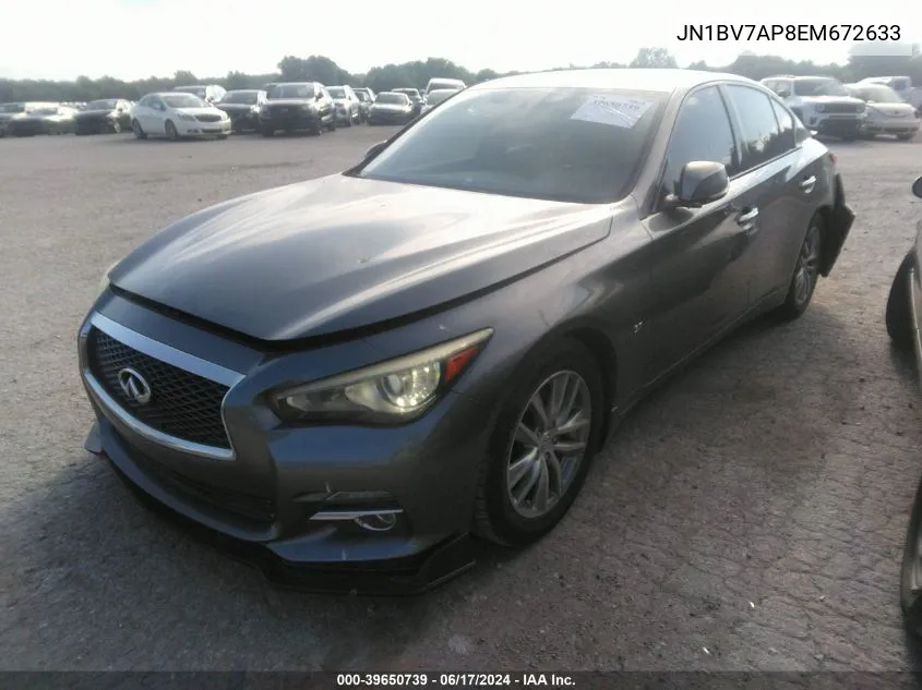 JN1BV7AP8EM672633 2014 Infiniti Q50 Premium