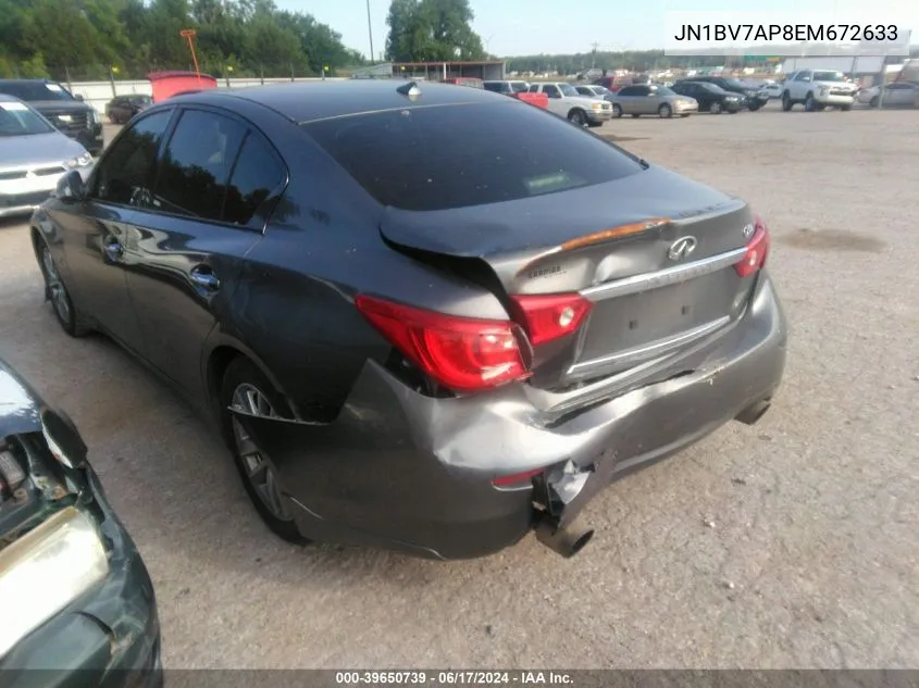 JN1BV7AP8EM672633 2014 Infiniti Q50 Premium