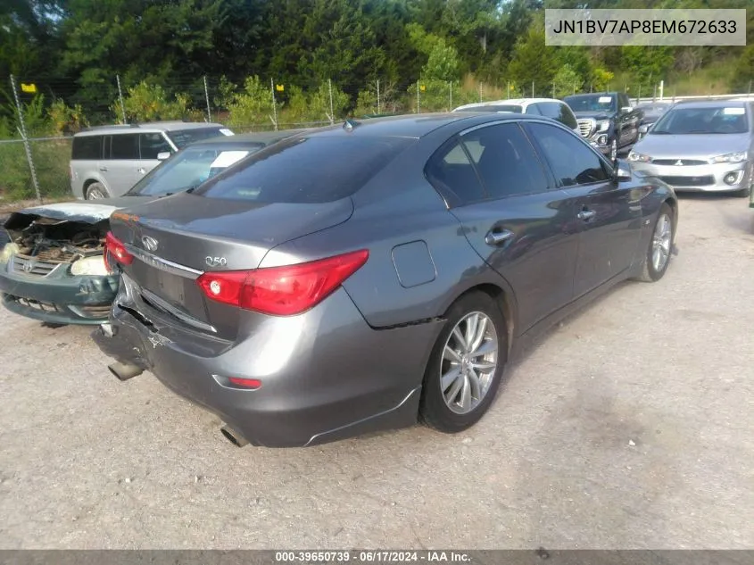 JN1BV7AP8EM672633 2014 Infiniti Q50 Premium