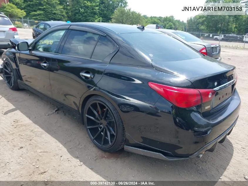 2014 Infiniti Q50 Hybrid Premium VIN: JN1AV7AR1EM703153 Lot: 39742130