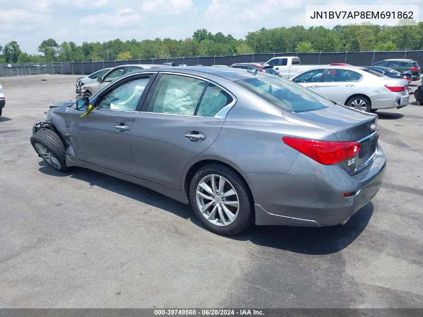 JN1BV7AP8EM691862 2014 Infiniti Q50 Premium