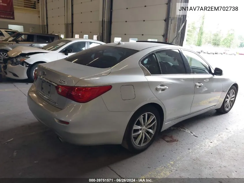 JN1AV7AR2EM702738 2014 Infiniti Q50 Hybrid Premium