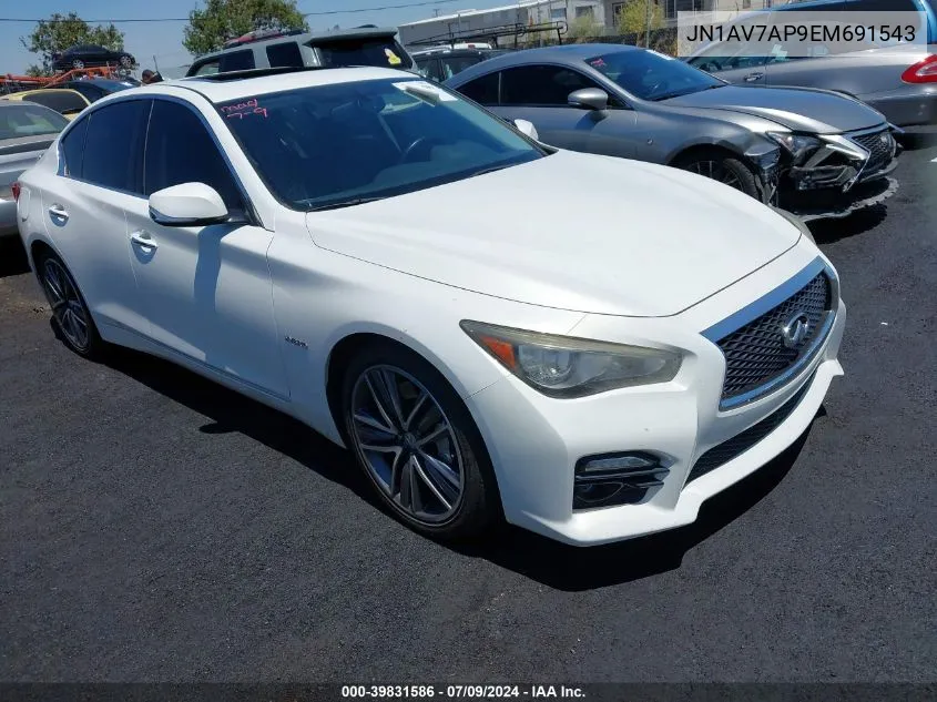 JN1AV7AP9EM691543 2014 Infiniti Q50 Hybrid Sport