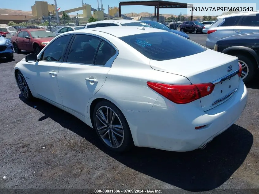 JN1AV7AP9EM691543 2014 Infiniti Q50 Hybrid Sport