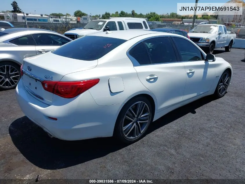 JN1AV7AP9EM691543 2014 Infiniti Q50 Hybrid Sport