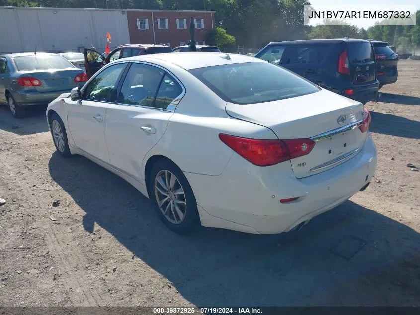 JN1BV7AR1EM687332 2014 Infiniti Q50 Premium