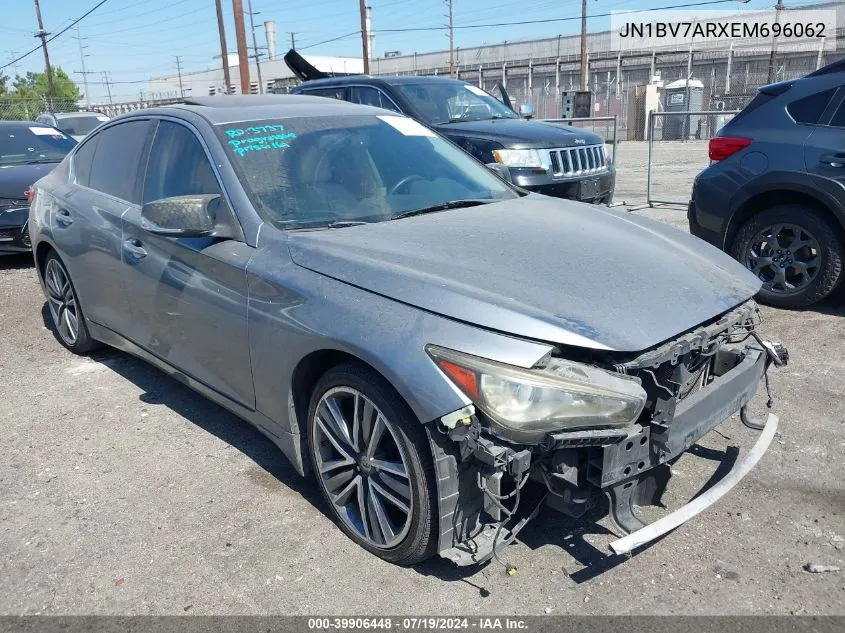 2014 Infiniti Q50 Premium VIN: JN1BV7ARXEM696062 Lot: 39906448