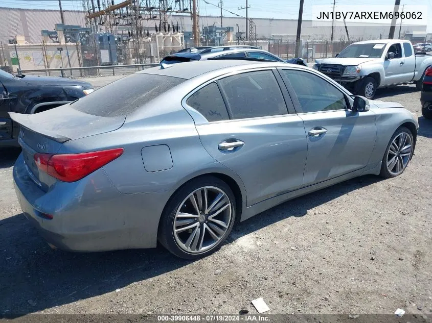 2014 Infiniti Q50 Premium VIN: JN1BV7ARXEM696062 Lot: 39906448