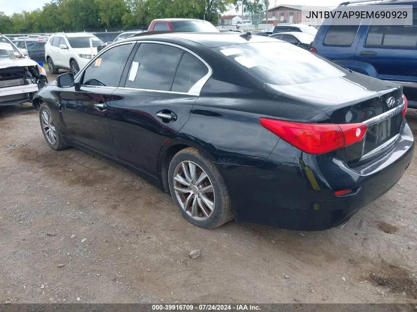 JN1BV7AP9EM690929 2014 Infiniti Q50