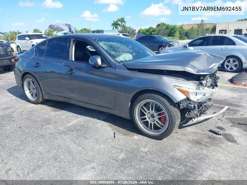 JN1BV7AR9EM692455 2014 Infiniti Q50 Premium