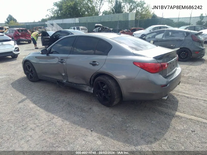 JN1BV7AP8EM686242 2014 Infiniti Q50 Premium/Sport