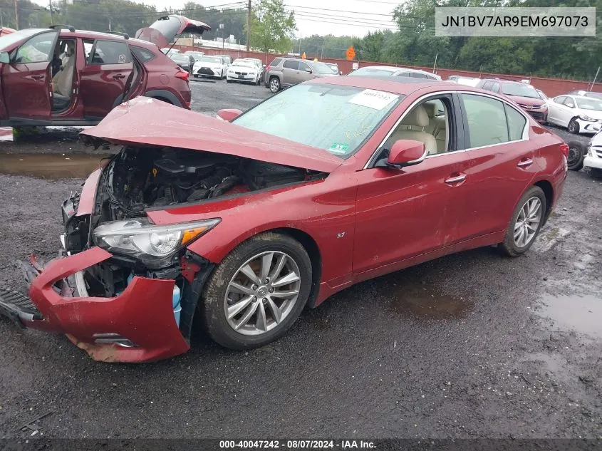 2014 Infiniti Q50 Premium/Sport VIN: JN1BV7AR9EM697073 Lot: 40047242