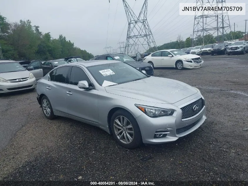 2014 Infiniti Q50 Premium/Sport VIN: JN1BV7AR4EM705709 Lot: 40054201