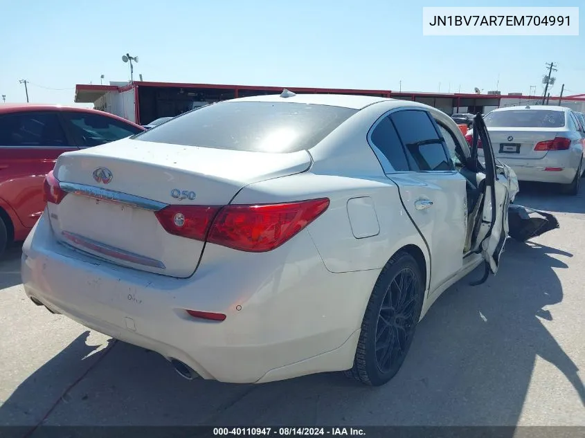 JN1BV7AR7EM704991 2014 Infiniti Q50 Premium