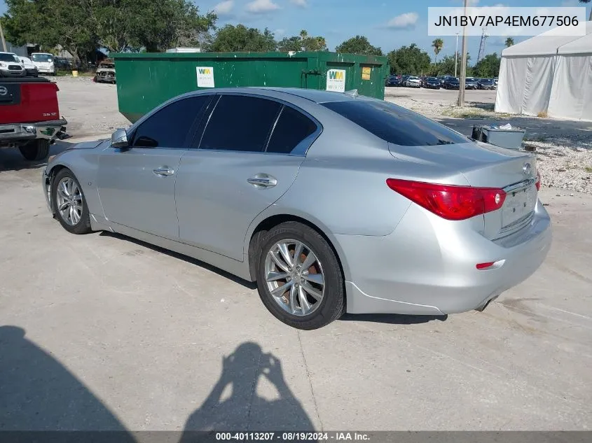 JN1BV7AP4EM677506 2014 Infiniti Q50 Premium