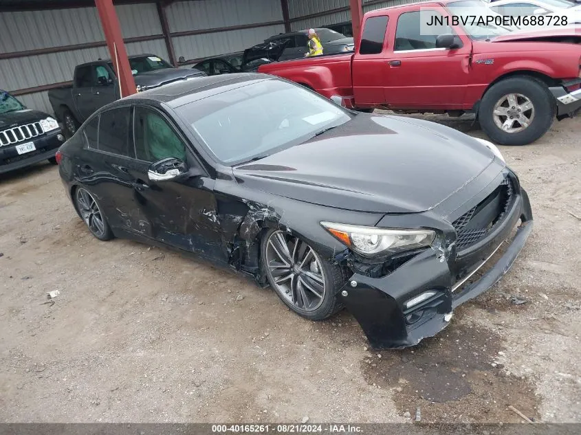 2014 Infiniti Q50 Premium/Sport VIN: JN1BV7AP0EM688728 Lot: 40165261