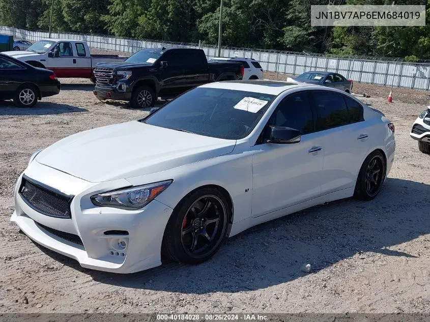 2014 Infiniti Q50 Sport VIN: JN1BV7AP6EM684019 Lot: 40184028