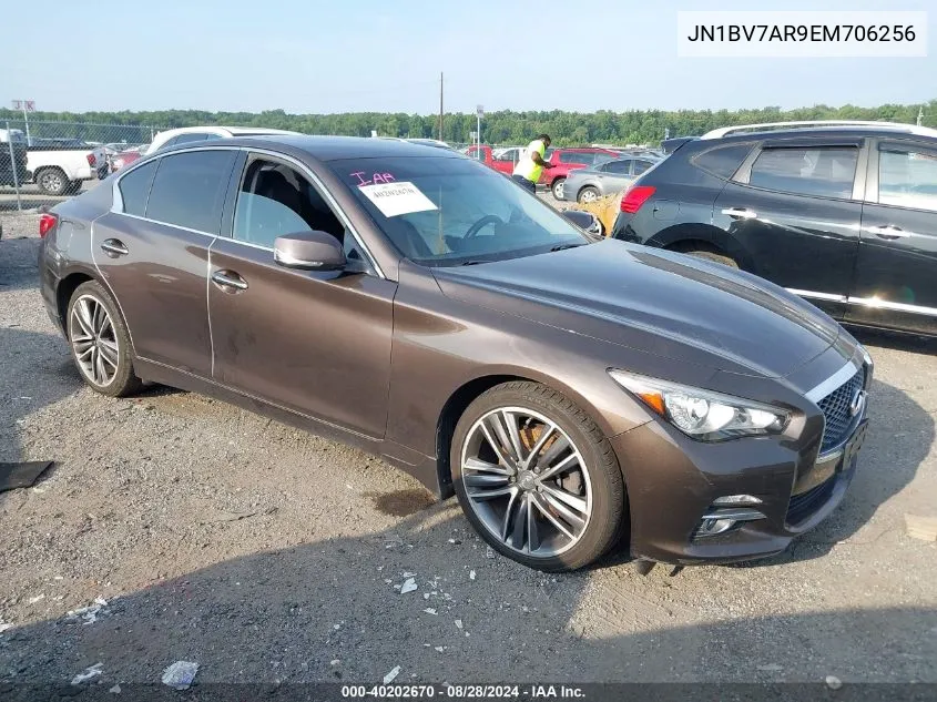 2014 Infiniti Q50 Premium VIN: JN1BV7AR9EM706256 Lot: 40202670