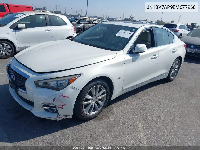 2014 Infiniti Q50 Premium VIN: JN1BV7AP9EM677968 Lot: 40211660