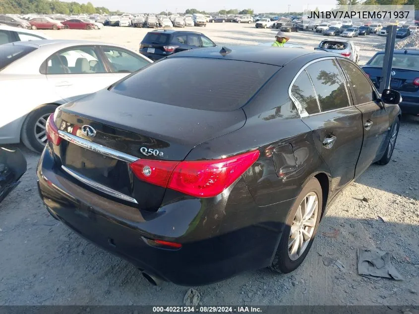 JN1BV7AP1EM671937 2014 Infiniti Q50