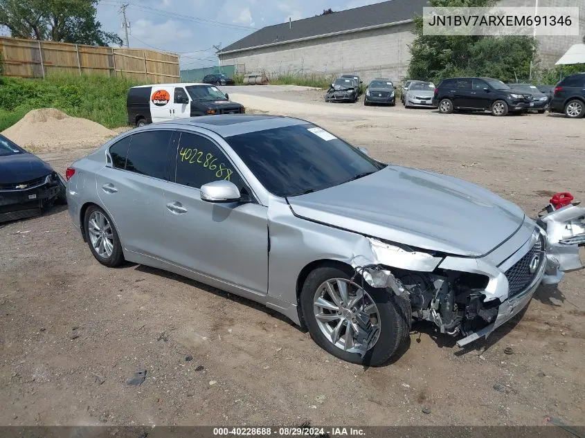 JN1BV7ARXEM691346 2014 Infiniti Q50 Premium