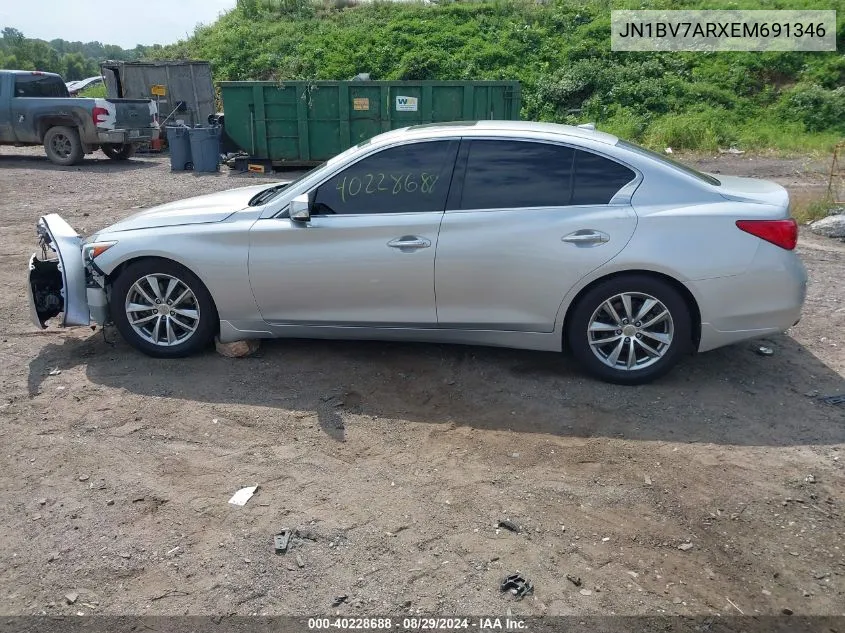 JN1BV7ARXEM691346 2014 Infiniti Q50 Premium